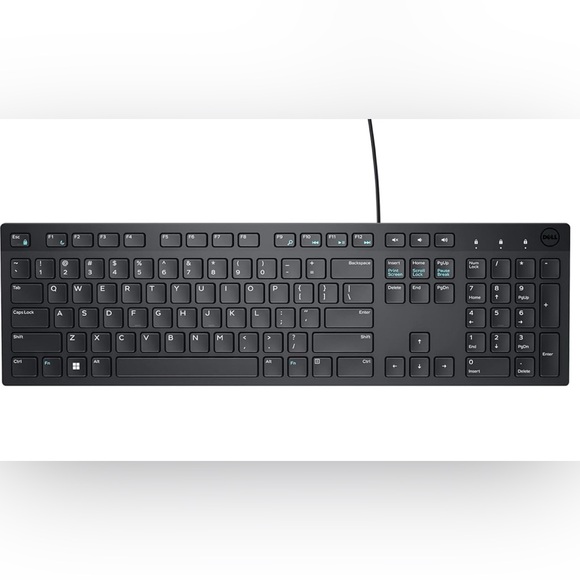 Wired Dell Black Keyboard - Picture 1 of 4